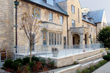 Attractive meets functional   stone terrace